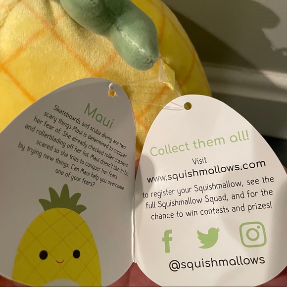 maui squishmallow tag